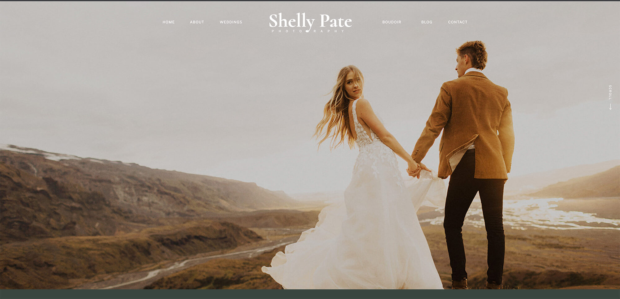 Cover photo of one of Kyle Goldie's showit template for photographers.